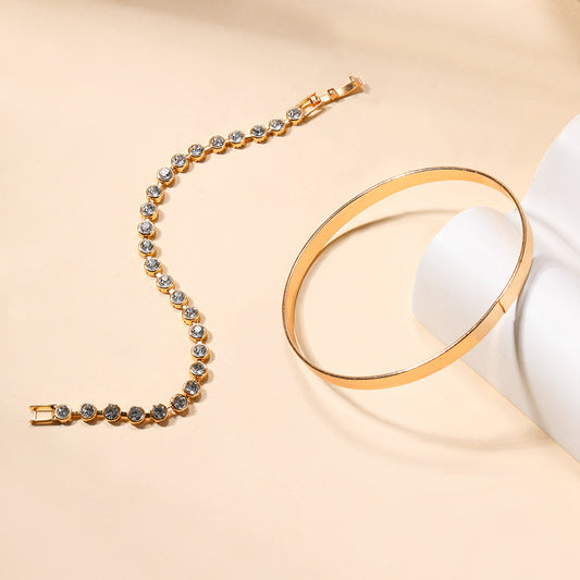 Vintage Jewelry Gold Diamond Bracelet