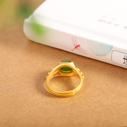 Silver Plated Gold Jewelry Women's Ring